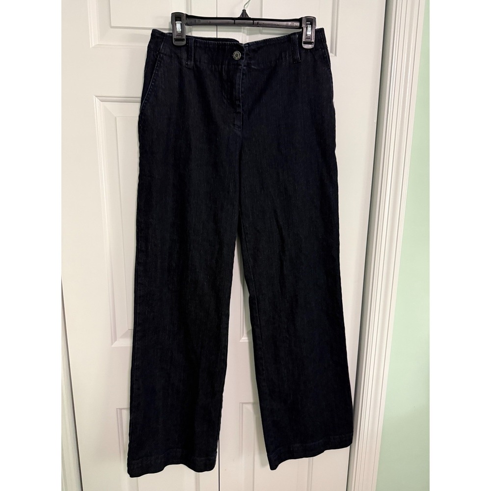 Talbots Women's Established 1947 Collection Flare Denim Jeans Size 10 Dark Wash